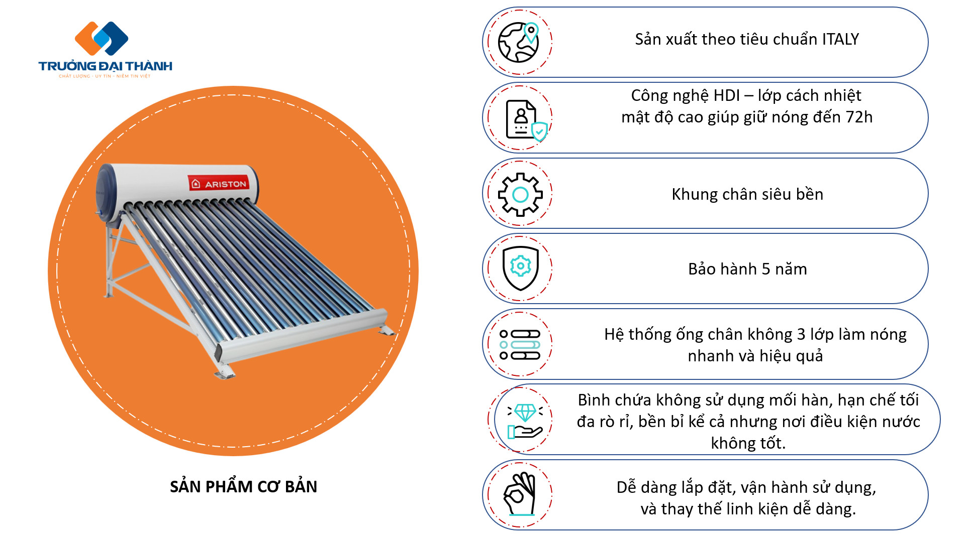 Tính năng nổi trội của máy NLMT Ariston